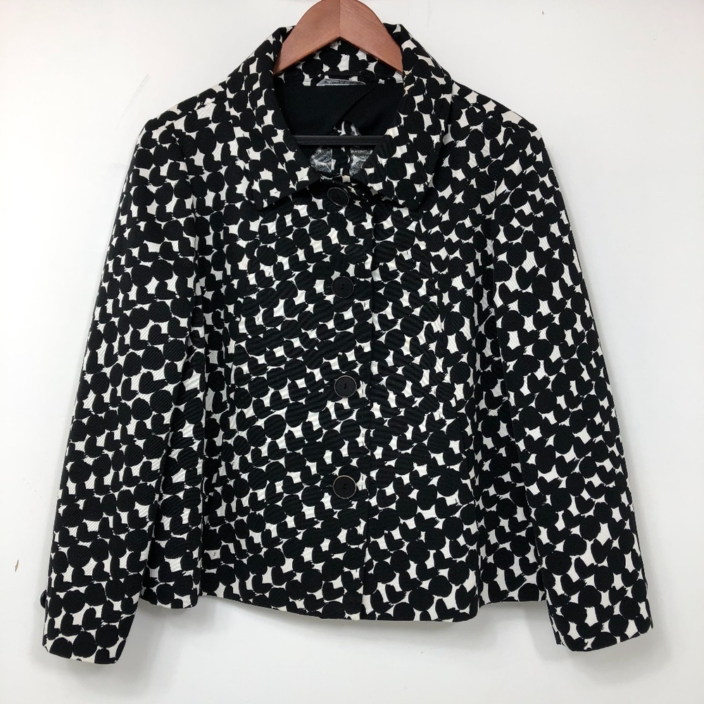 Max Mara Blazer Suit Print Career Blazer Pockets